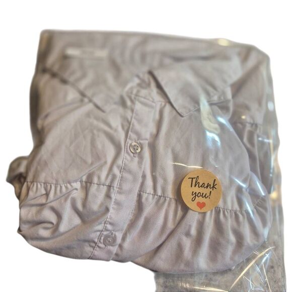 18 Centimeters Women's White Cotton /Poly Tiered Dress w Pockets - Picture 11 of 12